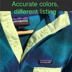 EUC AURORA BOREALIS Synchilla Snap-T PATAGONIA Pullover Small Fleece Gift